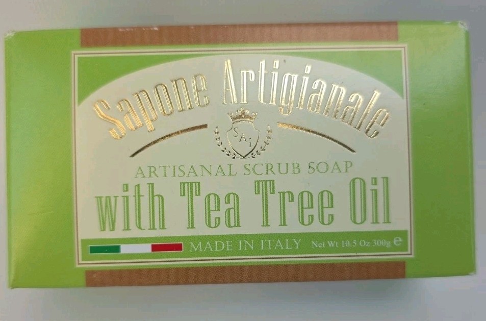 Saponificio Artisanal Scrub Soap with Tea Tree Oil 10.5 oz