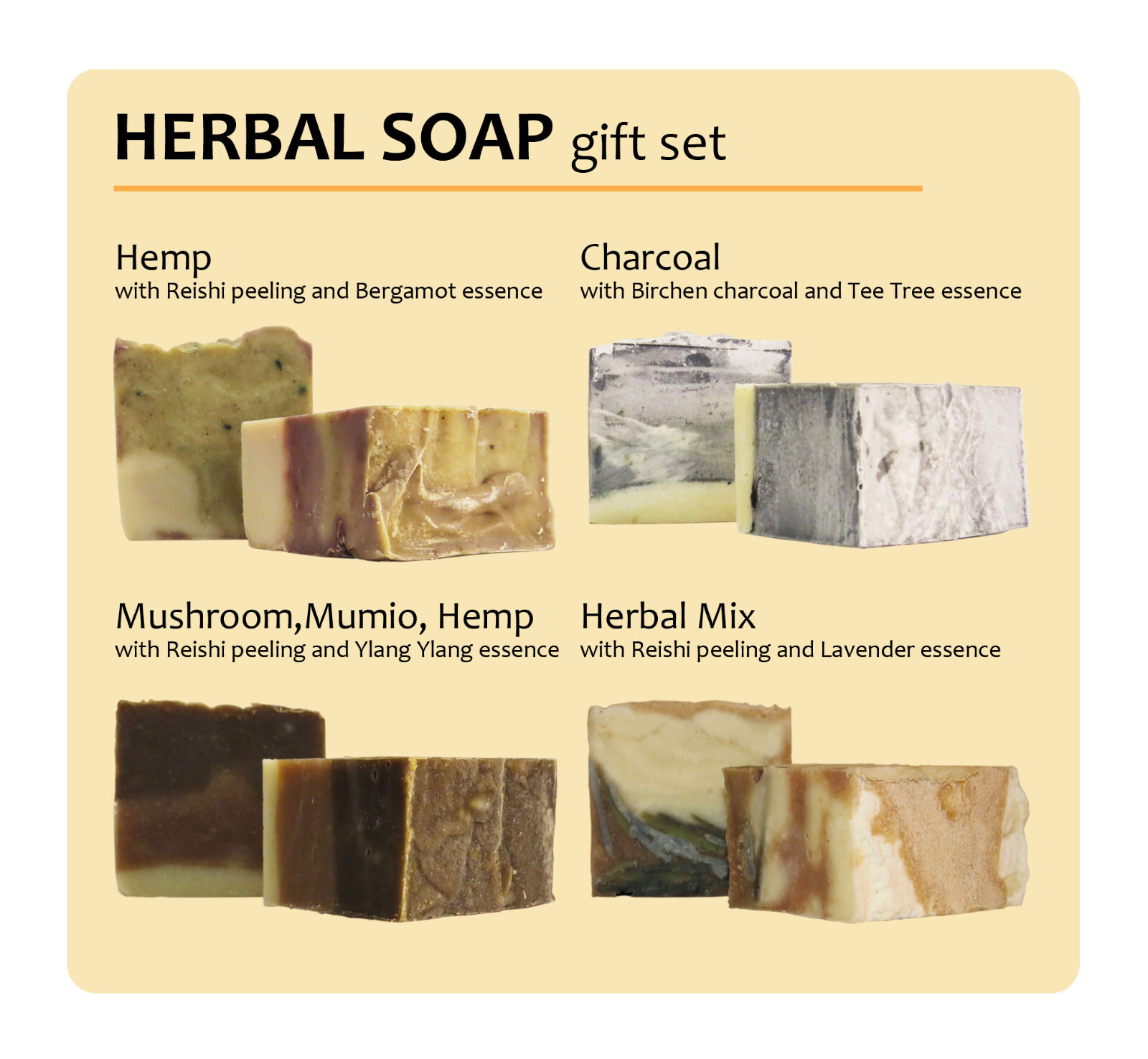 Handmade Soap, Vegan Soap, Rejuvenating Soap, Christmas gift set, No additives