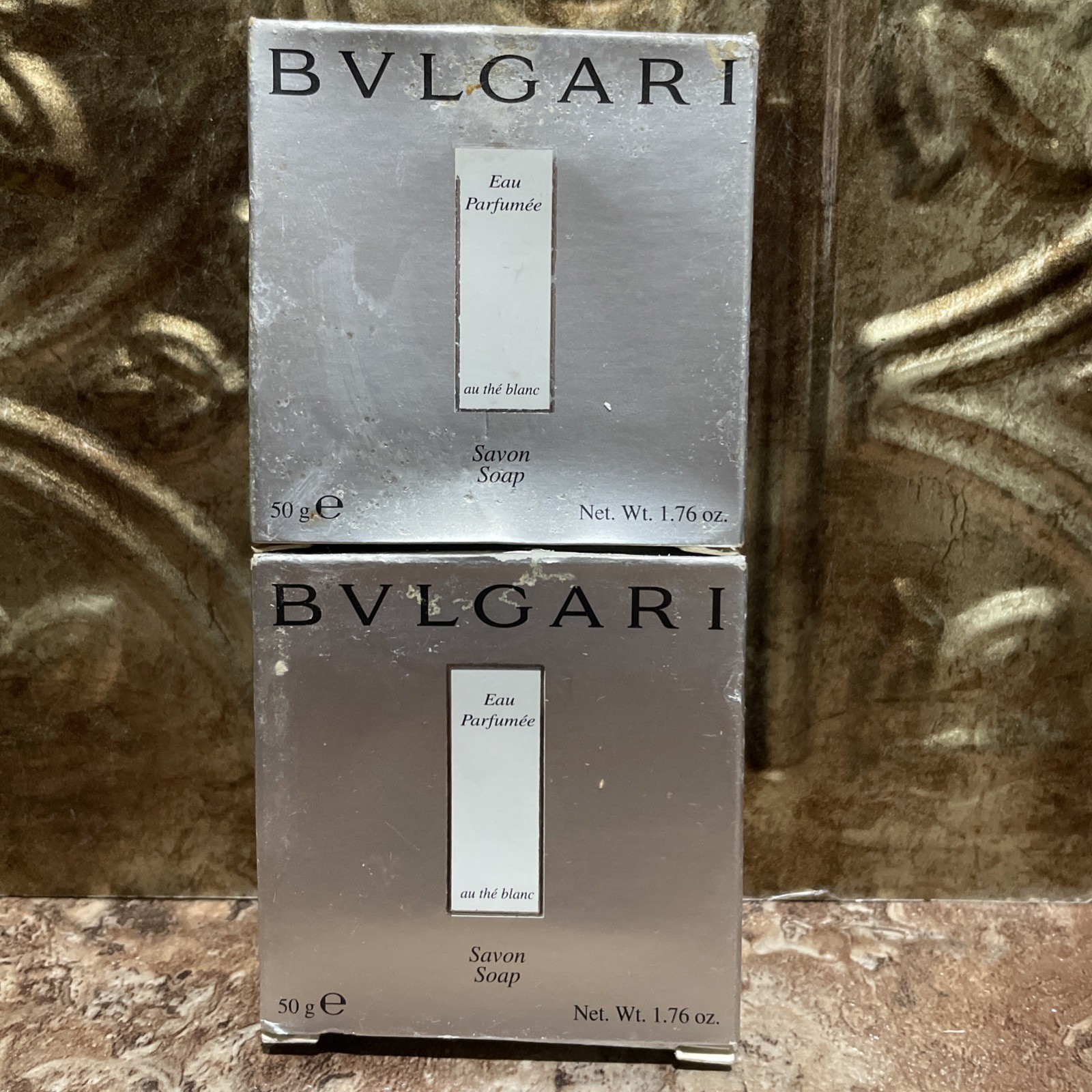 Pack Of 2 Bvlgari Eau Parfumée Au Thé Blanc Soap 1.76 oz 50g Each – BULGARI