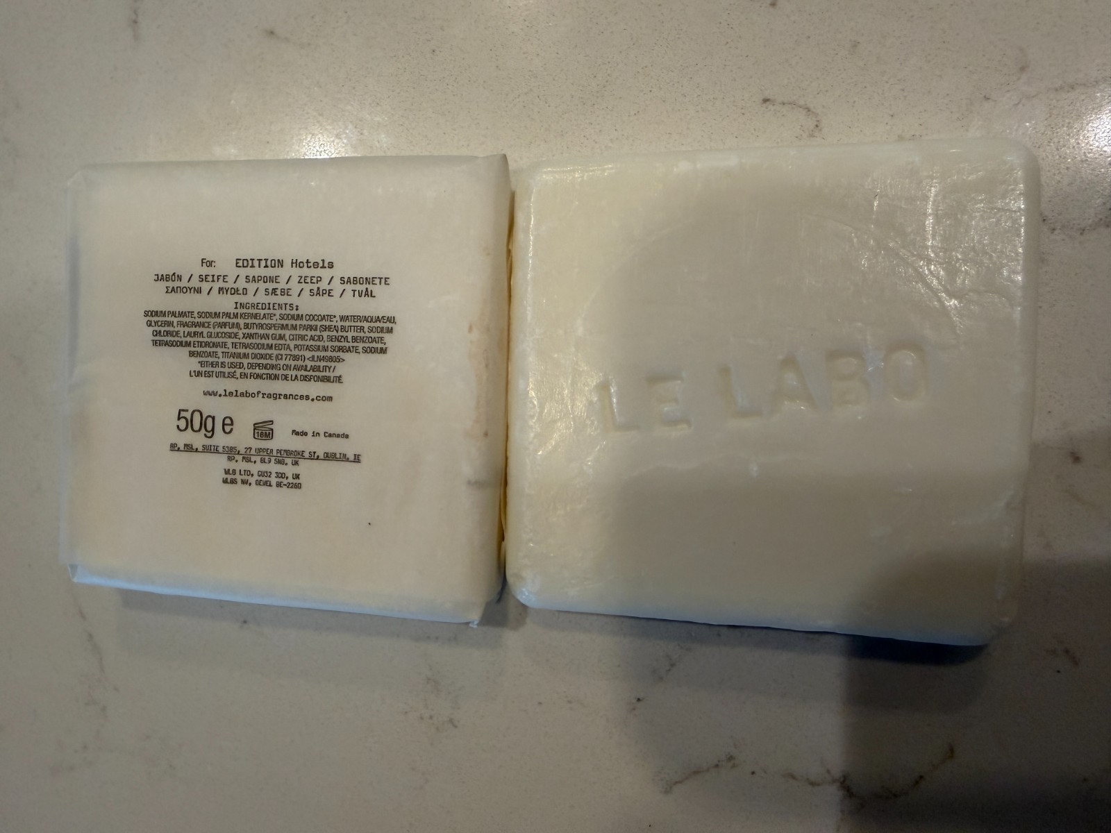 Authentic EDITION Hotel LE LABO Soap 50g | Genuine Marriott Luxury | Hotels