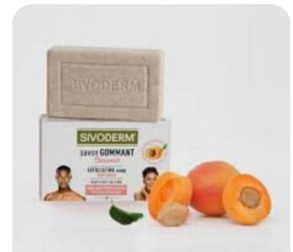 2×Sivoderm Face,Body Exfoliati Softeness Soap with Apricot Kernels 120g 4.23oz