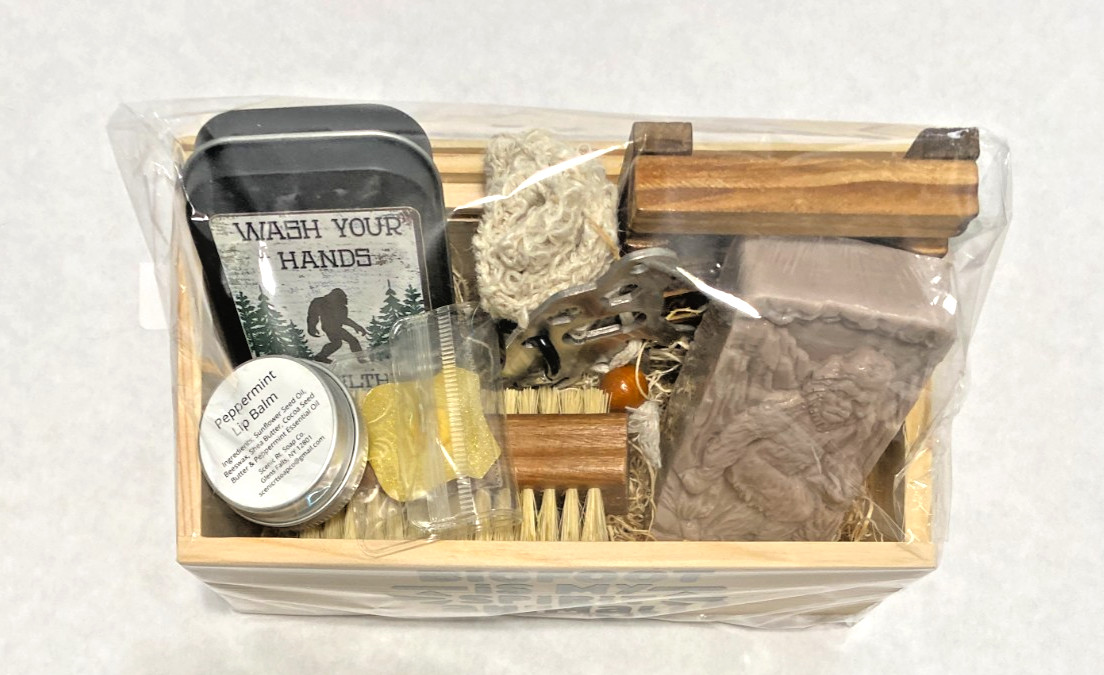 Bigfoot Is My Spirit Animal Personal Care Gift Box Set, Soap, tool, lip balm etc