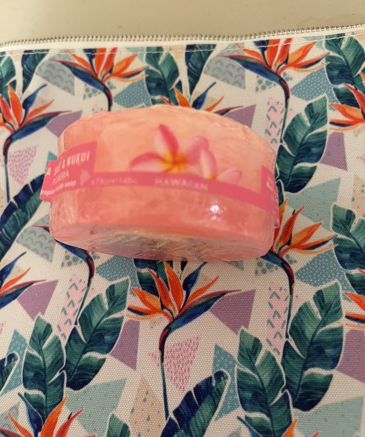 Maui Soap & Birds of Paradise Travel Pouch New