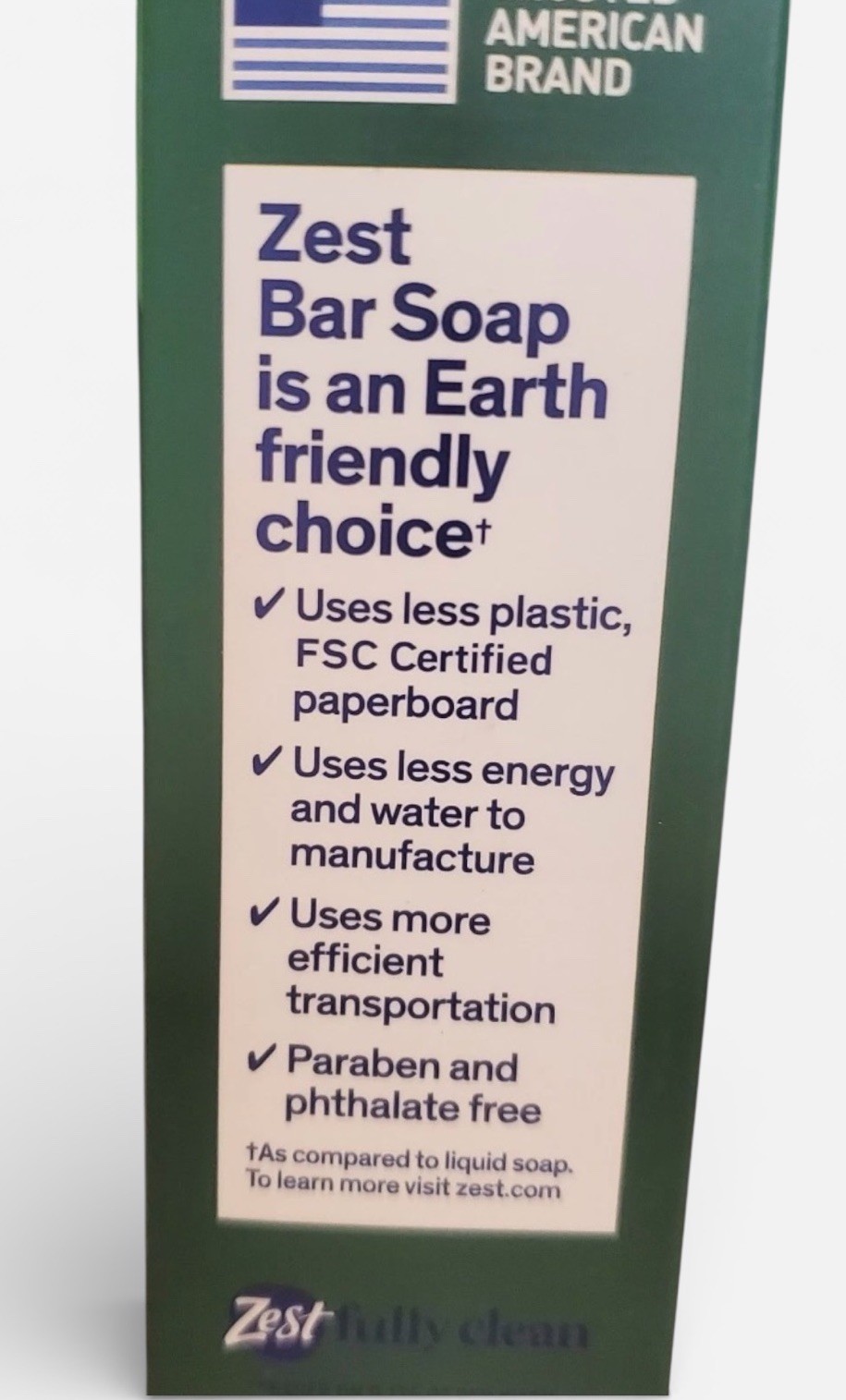 Zest Brut Deodorizer Classically Scented Moisture Bar 7.05 oz 4 Bars Total Men’s