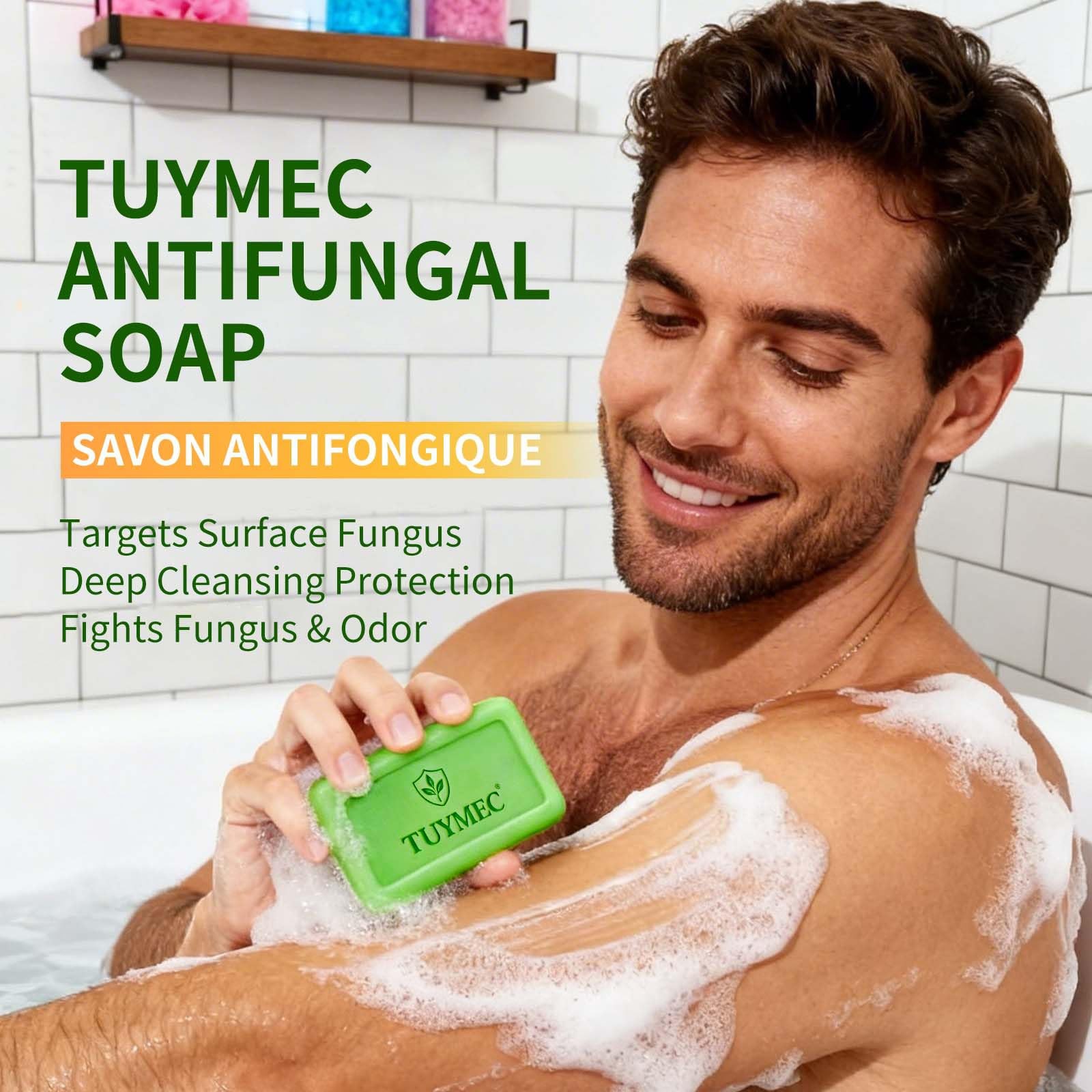 Antifungal Bar Soap – Skin Fungus Treatment for Athlete’s Foot, Jock Itch & R…