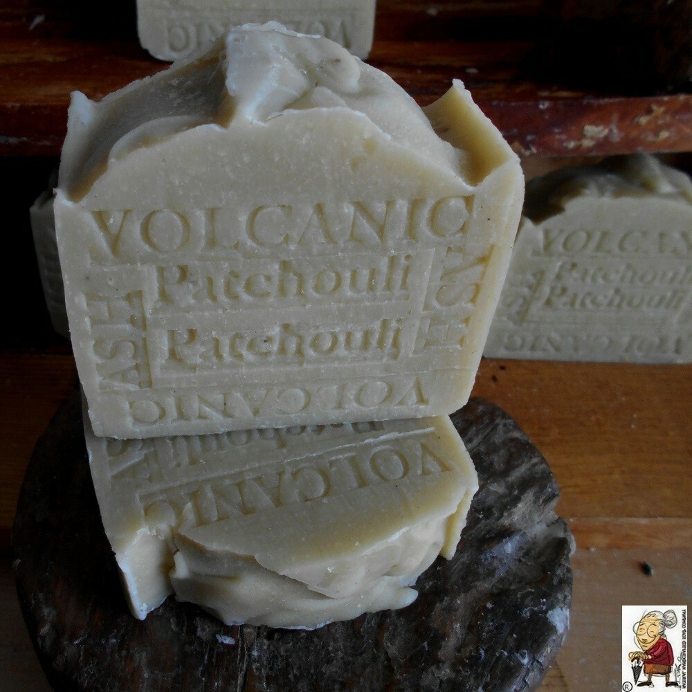 All Natural Artisan Soap Volcanic Ash With Shea Butter and Patchouli 7 oz