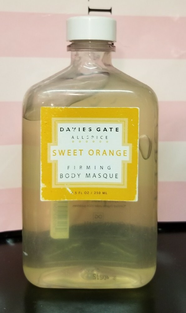 NEW Davies Gate Allspice Sweet Orange Firming Body Masque 8.5 oz RARE
