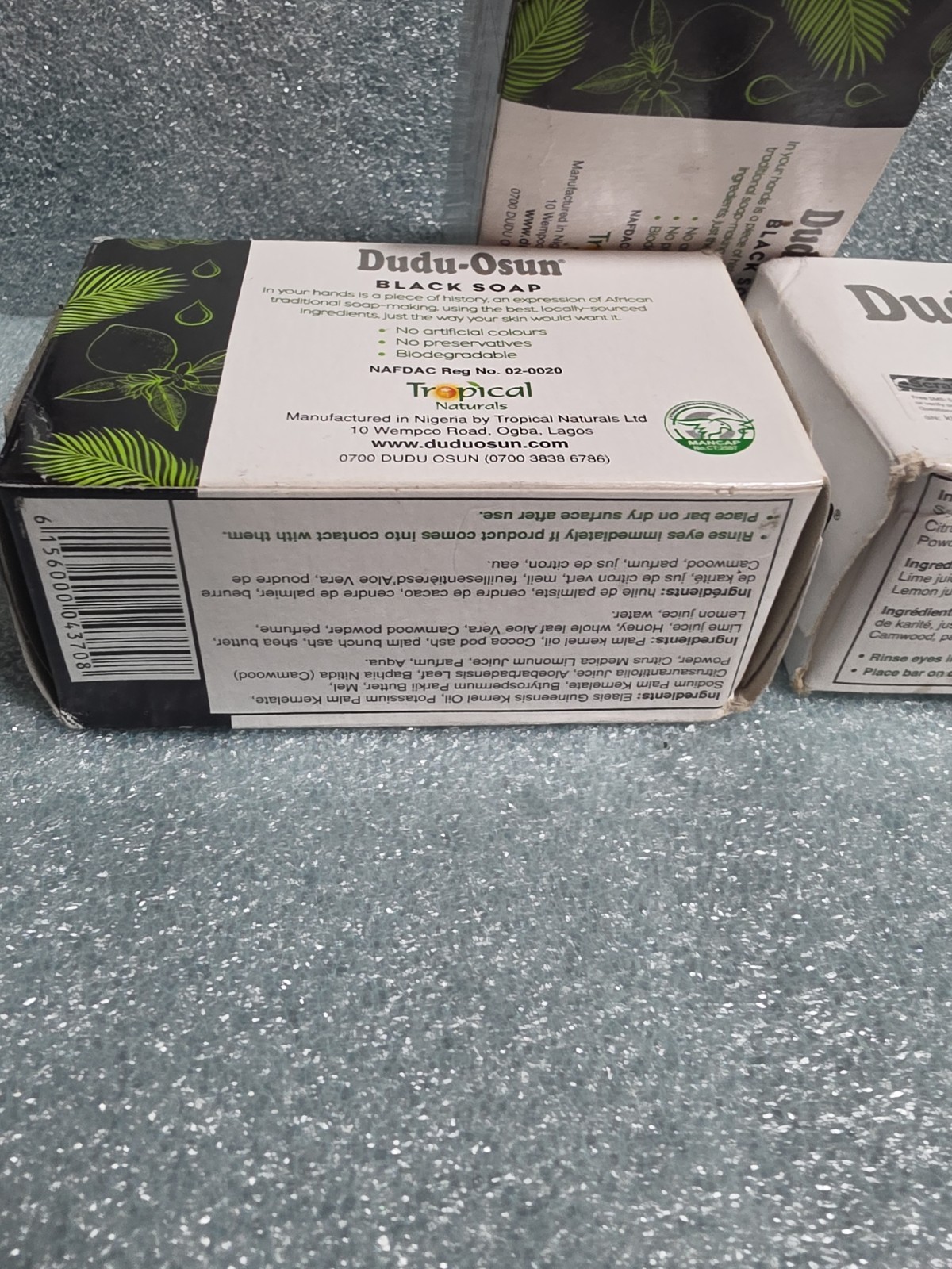 Dudu Osun African Black Soap 150g for eczema, Acne New Packing Pack of 3