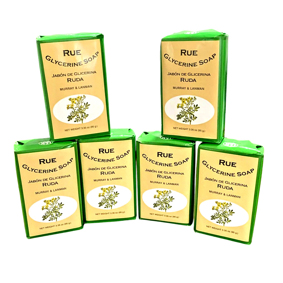 6-Pack Murray & Lanman Rue Glycerine Soap Bars 3.35 oz 95g Jabon de Ruda
