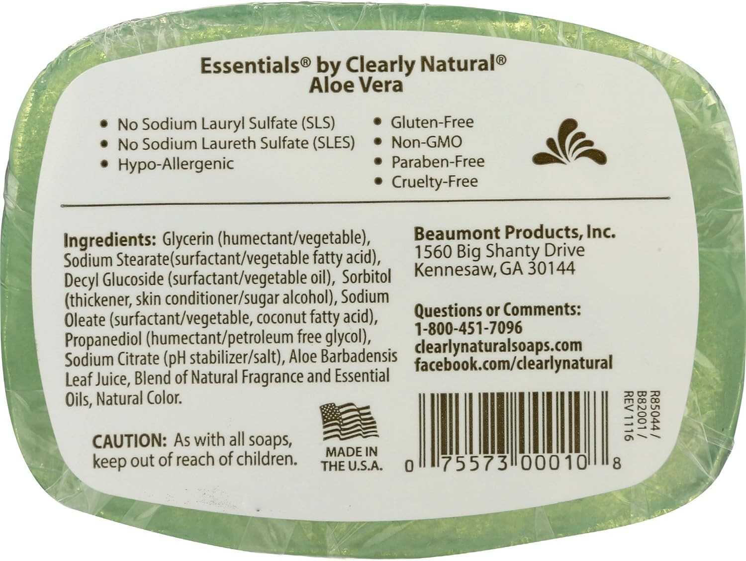 Organic Aloe Vera Glycerine Soap 4 oz – Gentle Cleansing for Sensitive Skin