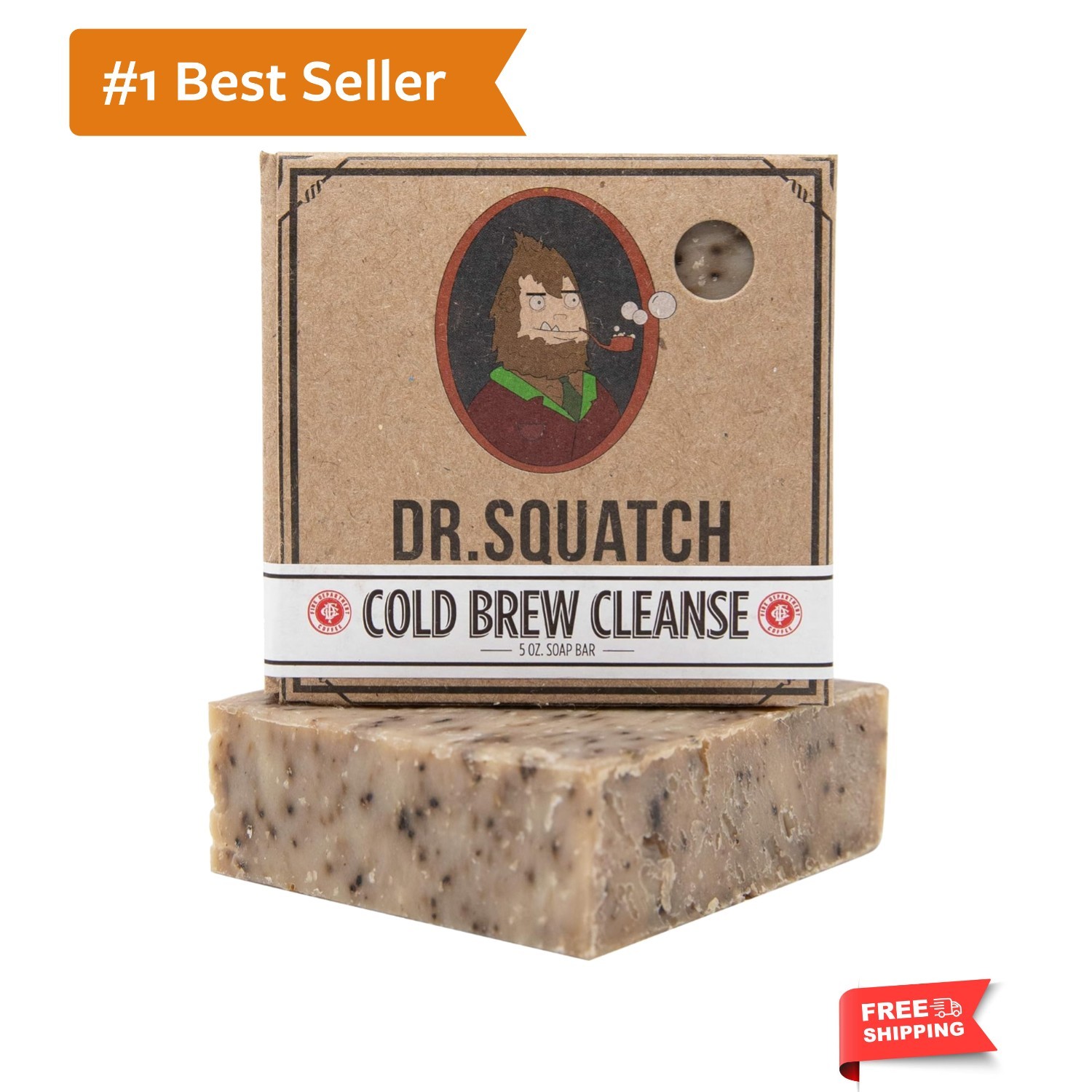 Cold Brew Cleanse Coffee Soap Bar – Blend of Shea Butter, Salt, Kaoilin Clay,…