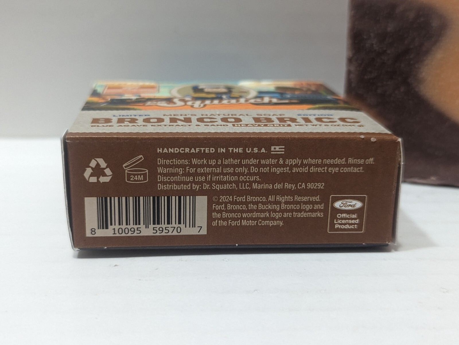 Bronco Bricc Heavy Grit Blue Agave Sand Dr. Squatch Limited Edition Soap 5oz Bar