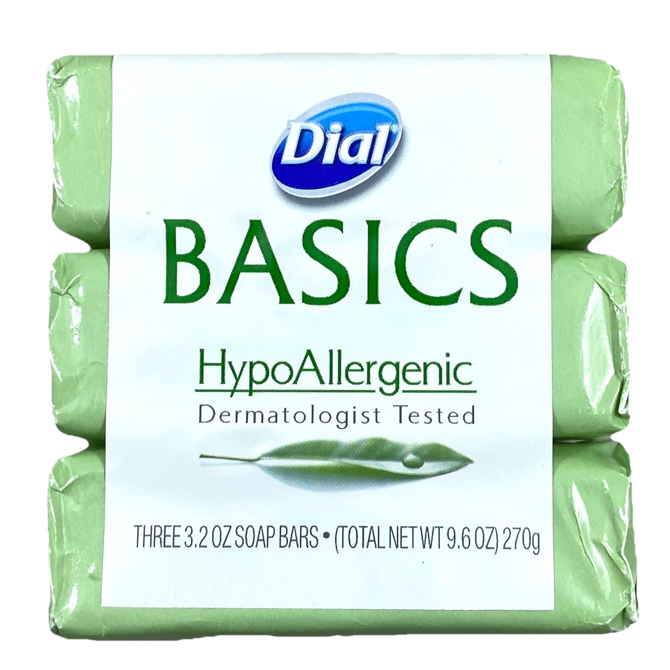 Dial Basics Hypoallergenic Bar Soap Full Size 3 Pack New 3.2oz Each Discontinued