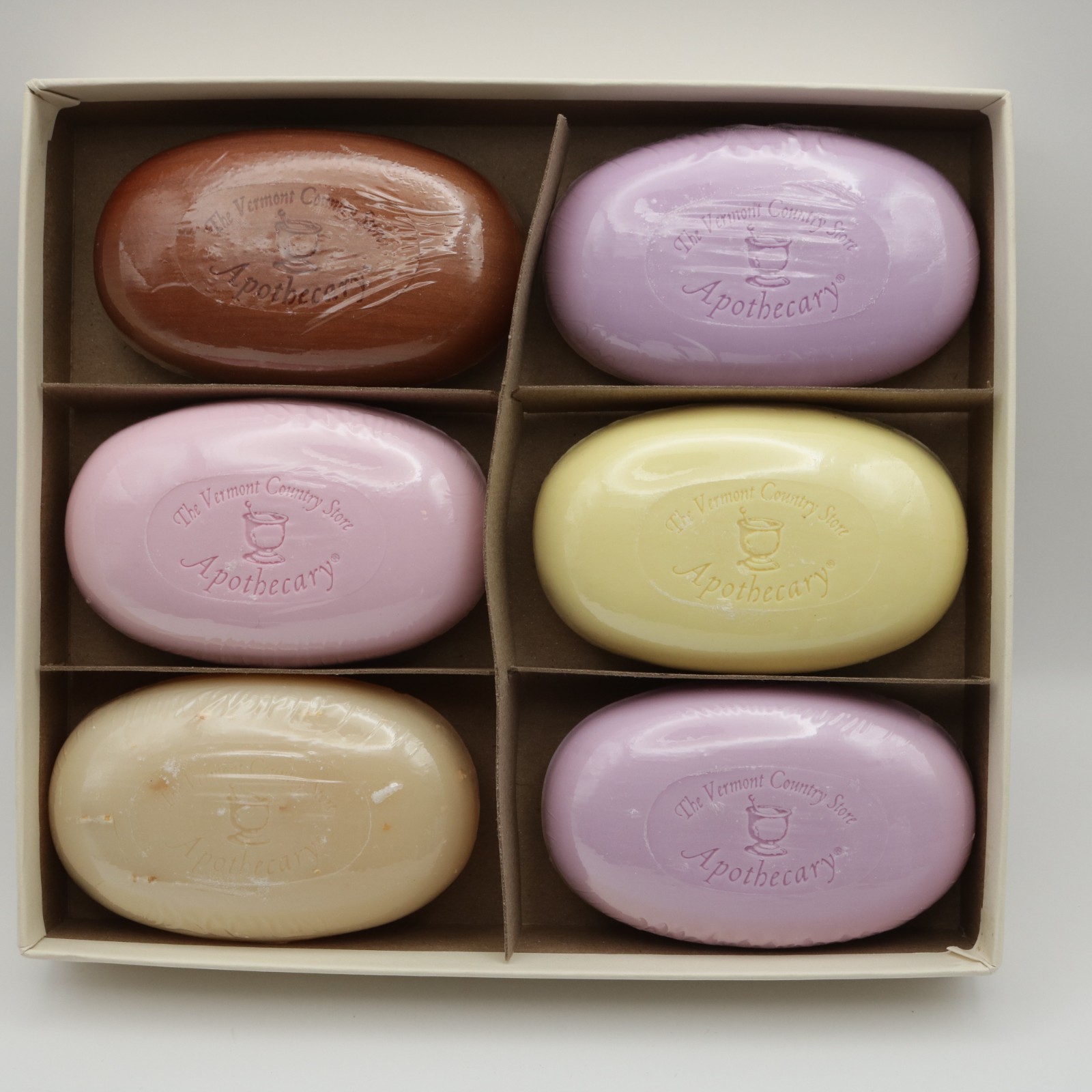 Vermont Country Store Apothecary Triple Milled 4.2 oz Soaps Set of 6 New Sealed