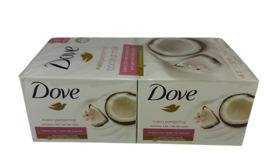 Dove Purely Pampering Coconut Milk & Jasmine Beauty Soap 6 Bars, 3.75oz Each New