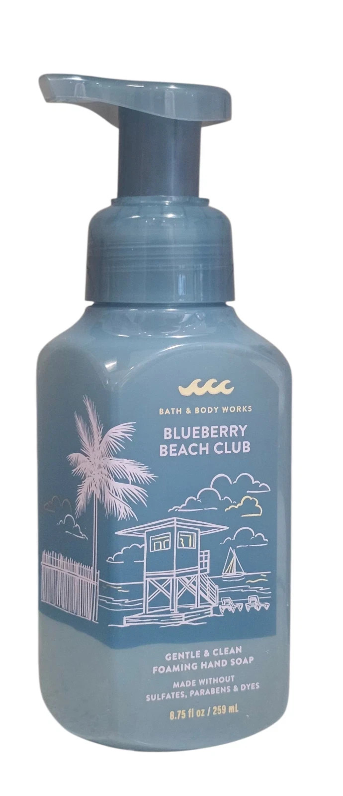 Bath & Body Works Blueberry Beach Club Summer 2026 Foaming Hand Soap, 8.75 oz