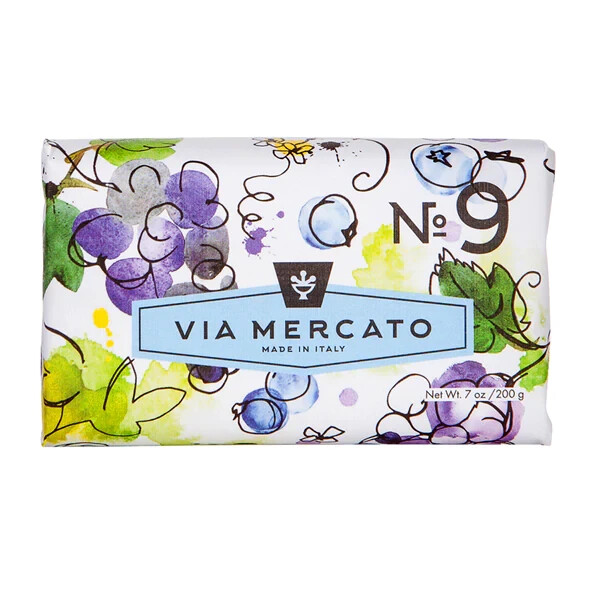 Via Mercato No.9 – Grape, Black Currant & Musk Bar Soap