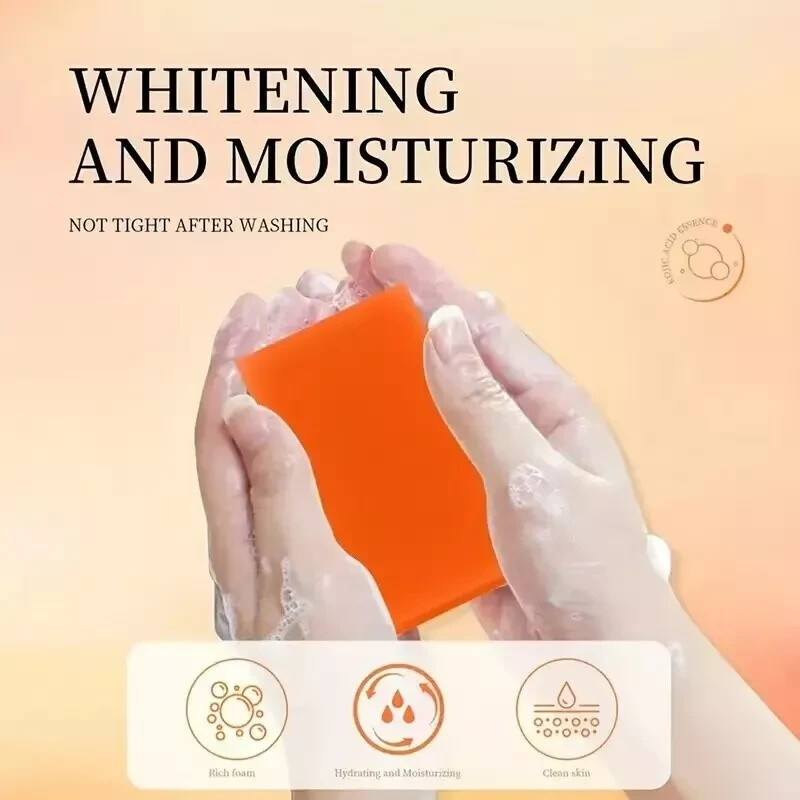 4 Pack Kojic Acid Deep Spot Remover Soap Bars with Vitamin C, Retinol, Collagen