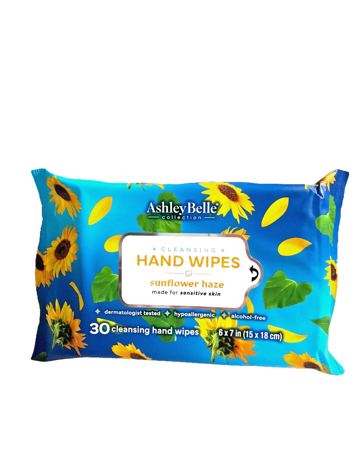 8 Ashley Belle Sunflower Haze Cleansing Hand Wipes 30ct SENSITIVE SKIN 240 Wipes