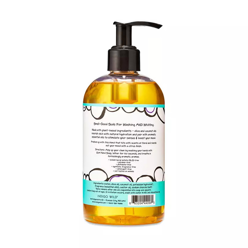 Indigo Wild Zum Hand Soap Sea Salt 12 oz ( pack of 3 )