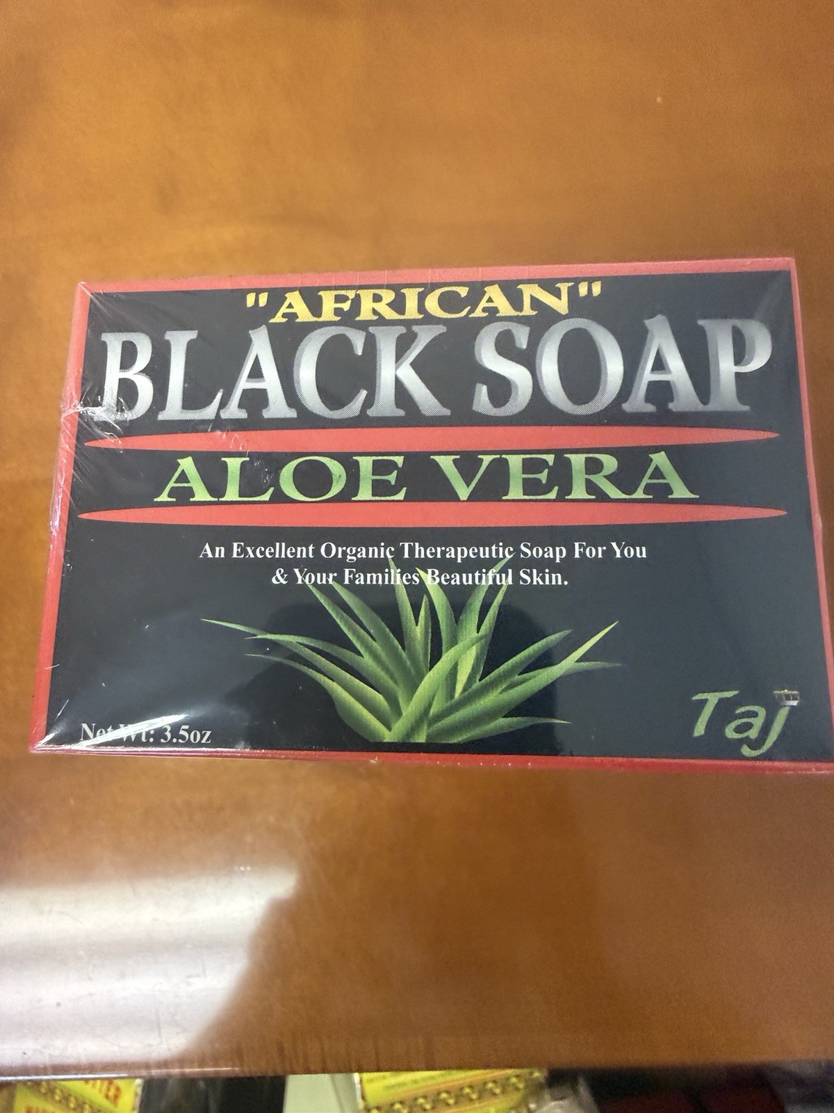 Black Soap Shea Butter Aloe Vera 3.5 Ounce Pack of 6
