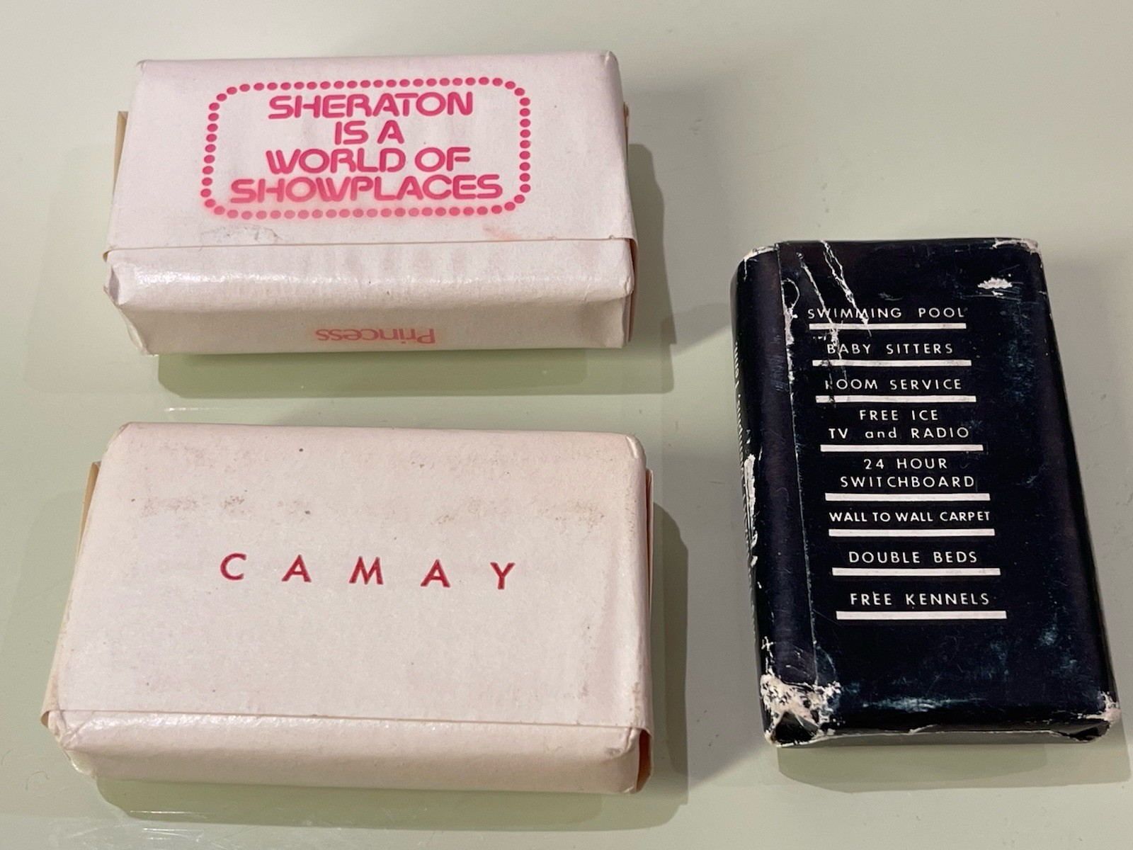 LOT OF 11 Small Travel SOAPS Lifebuoy CAMAY Holiday Inn AMERICAN Sheraton CAMEO