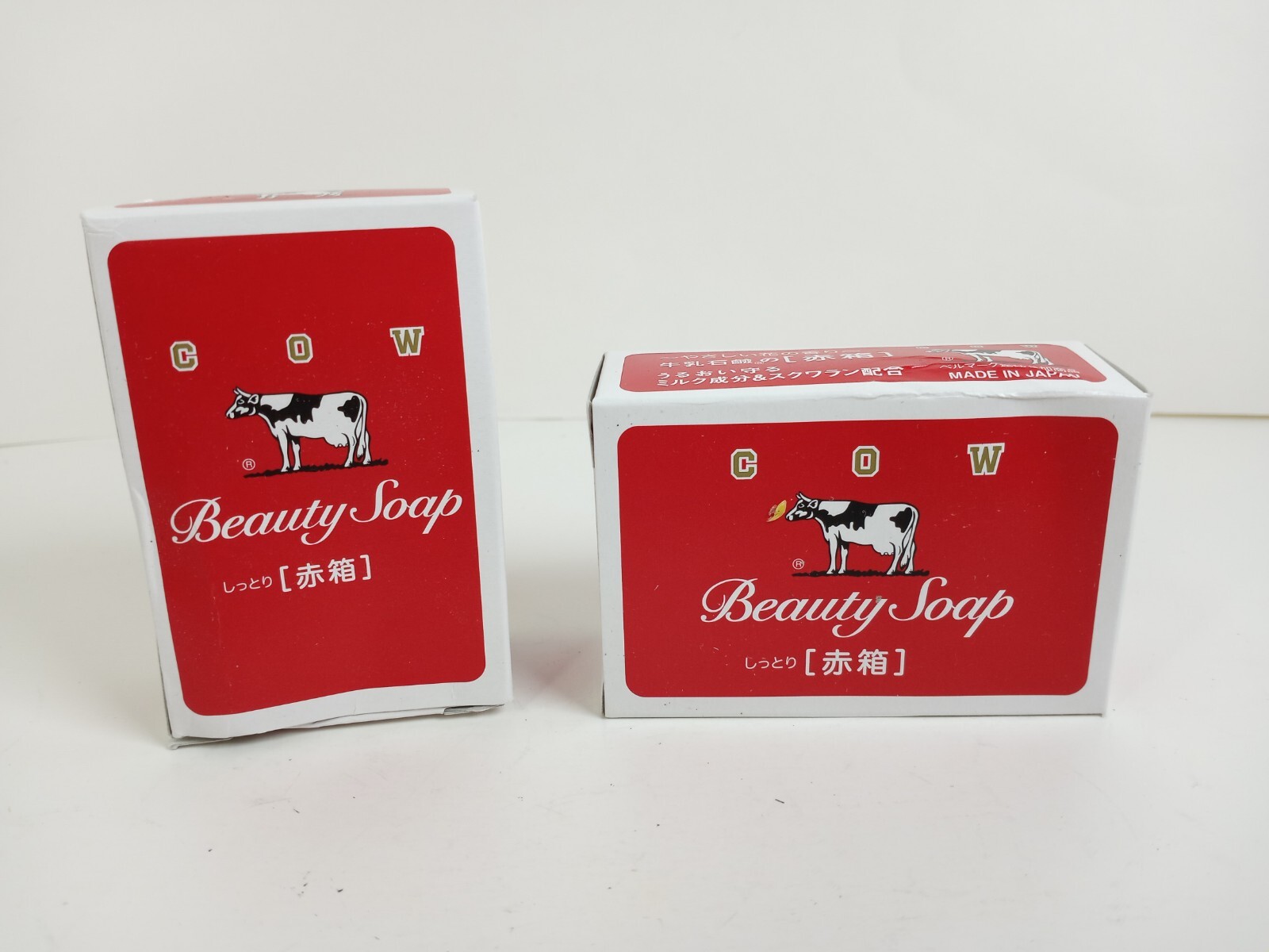 COW BEAUTY SOAP RED BOX 6 BOXES Hand Body Milk Soap Japanese BULK Moisturizing