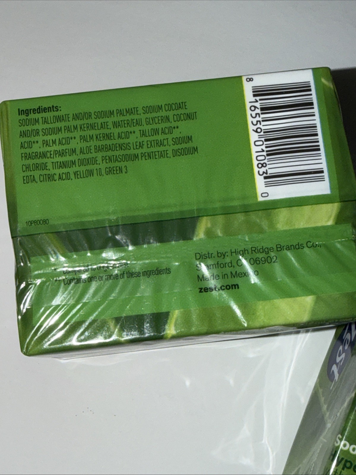 (6x) Twin Packs Zest Soothing Aloe, Deodorant Soap Bars – 12 Total 4 Oz Each.