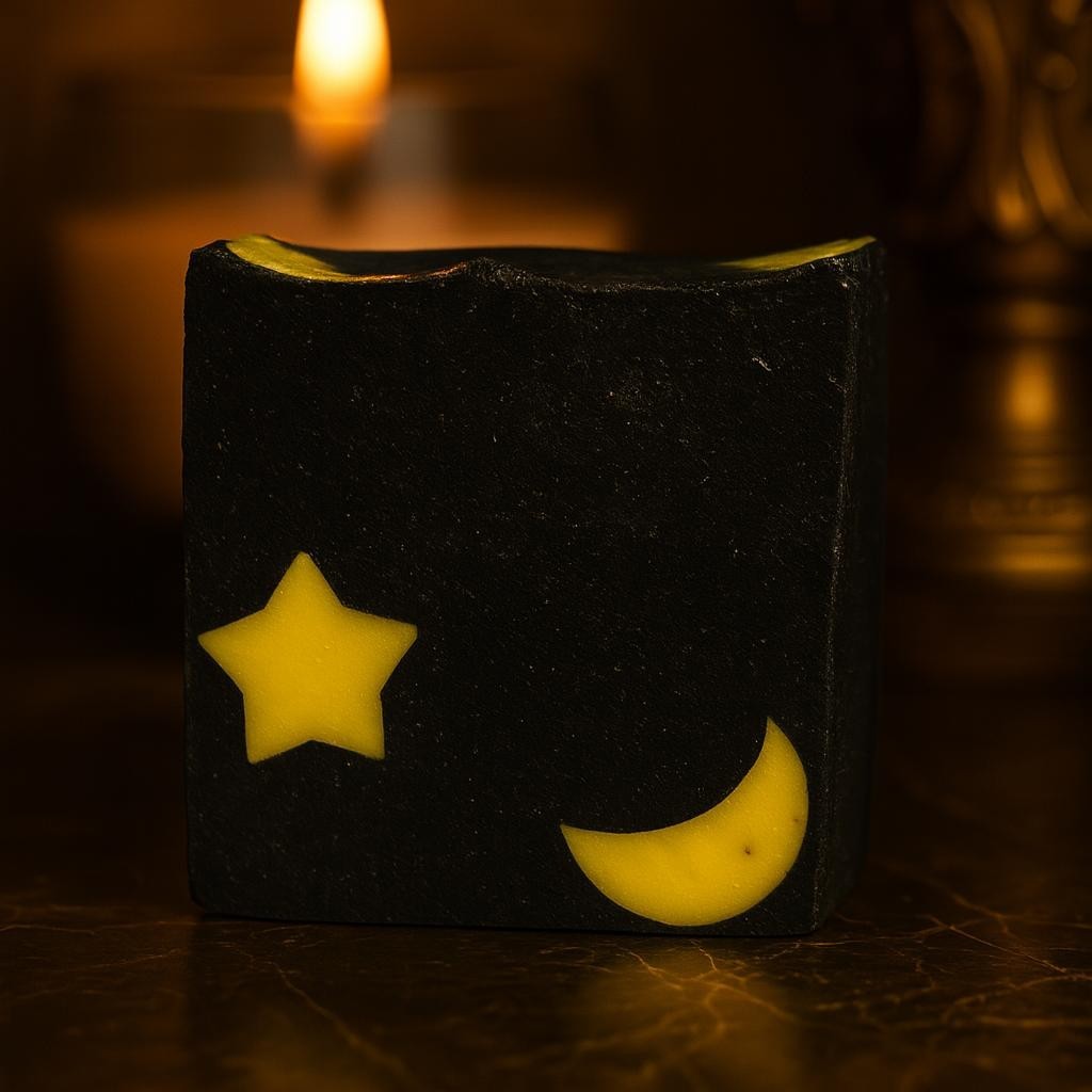 Midnight Glow Handcrafted Bar Soap with Moroccan Orris & Pink Suede 99G