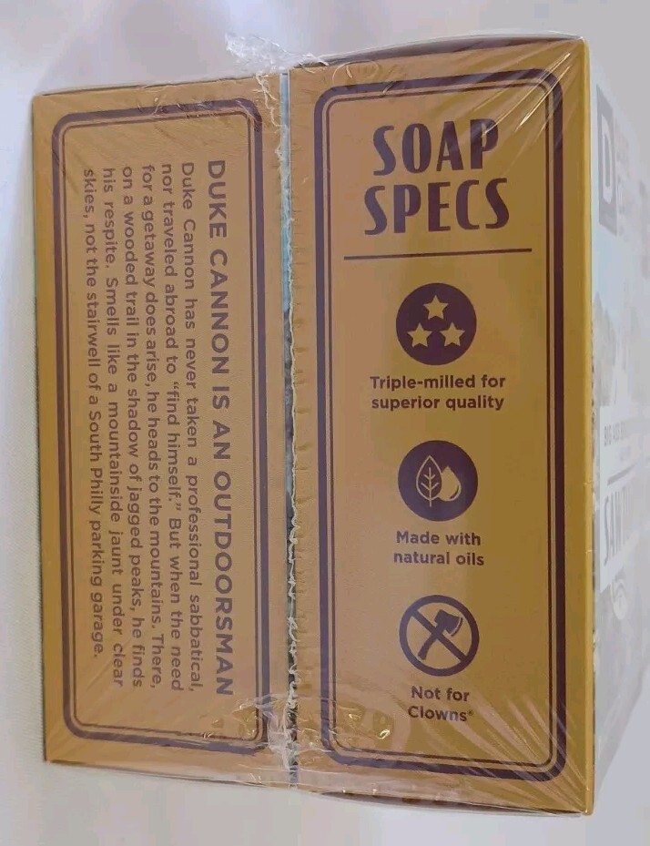4 Bars Duke Cannon Big Ass Brick of Soap Half Ration Sawtooth 4.5 oz. Each