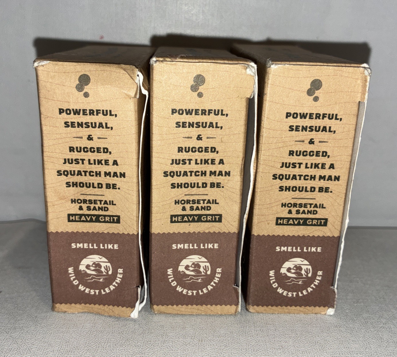 Lot Of 3-Dr. Squatch Maverick Musk Natural Bar Soap 5 oz Each/ Heavy Grit