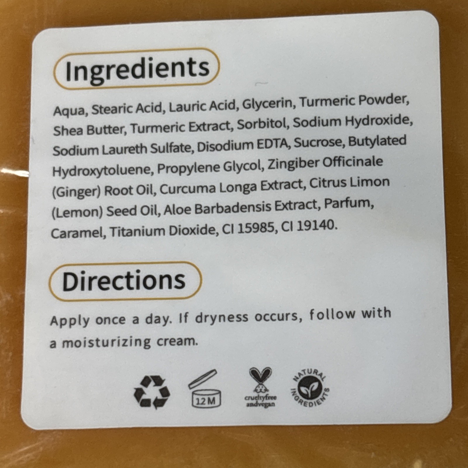 Lot of 4 Small Liyalan Bar Soap Turmeric 110g Each NEW Facial Cleanser body Wash