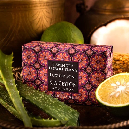 Spa Ceylon Lavender Neroli Ylang Luxury Soap 100g Natural Herbal Bar Free Shippi