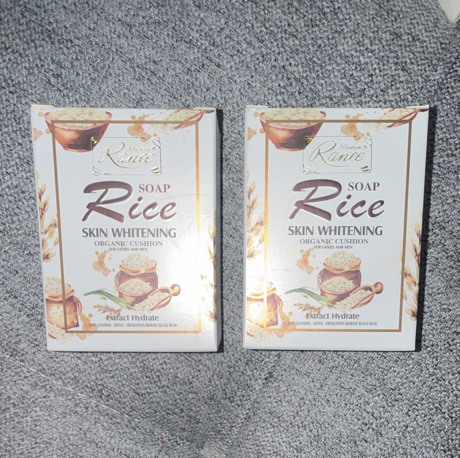 Madam Ranee Rice Whitening Soap Hydrating Bar, 2 Pack, Body, All Skin Types