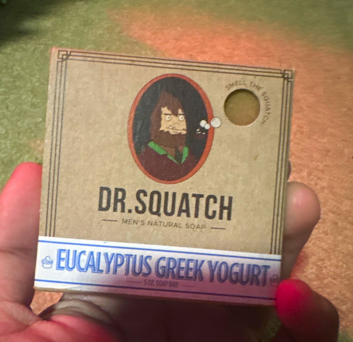 Dr. Squatch Men’s Natural Soap Eucalyptus Burst Greek Yogurt 5 oz Cold Process