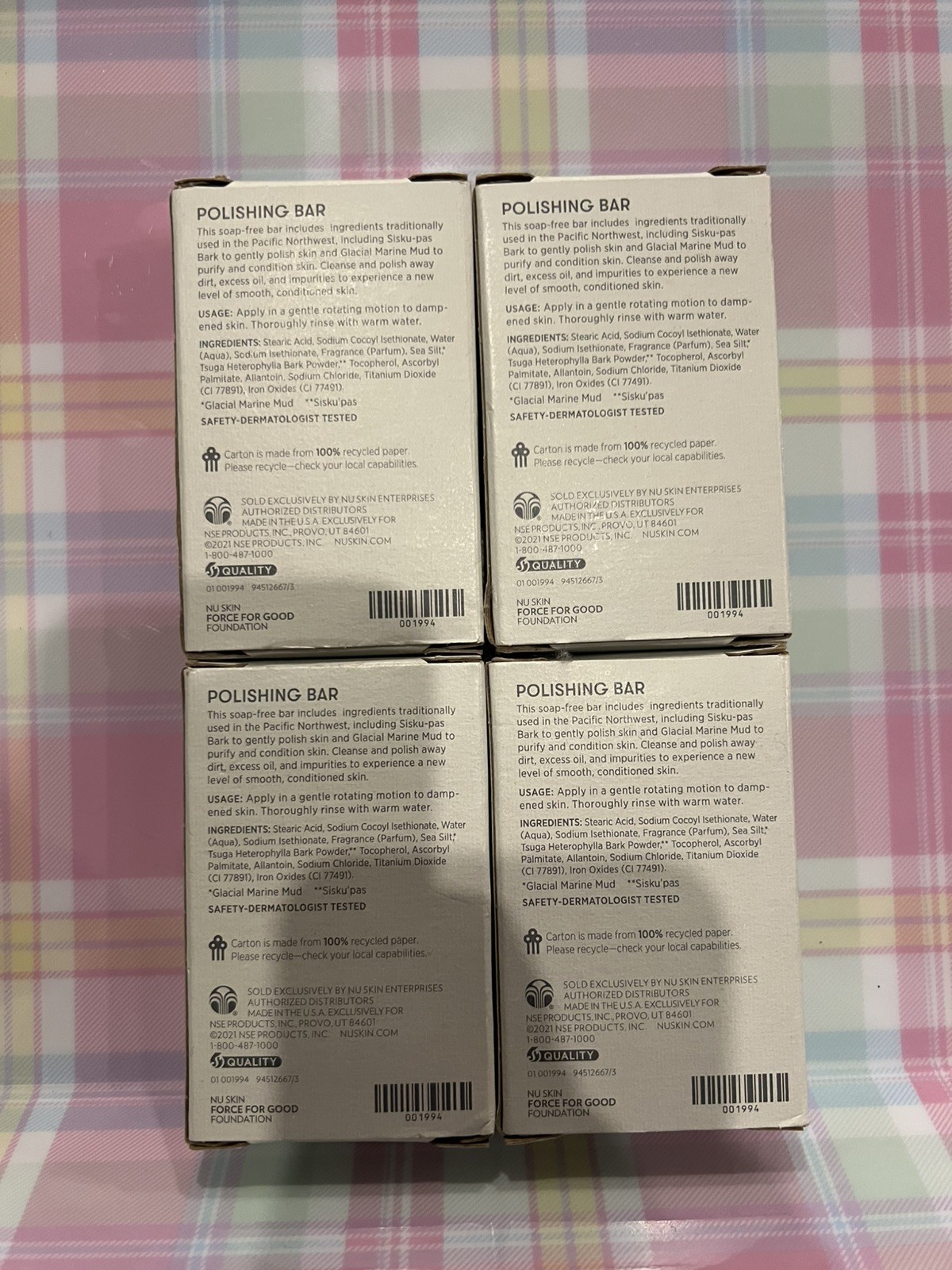 4 bars of Nuskin / Nu Skin – Epoch Polishing Bar Soap