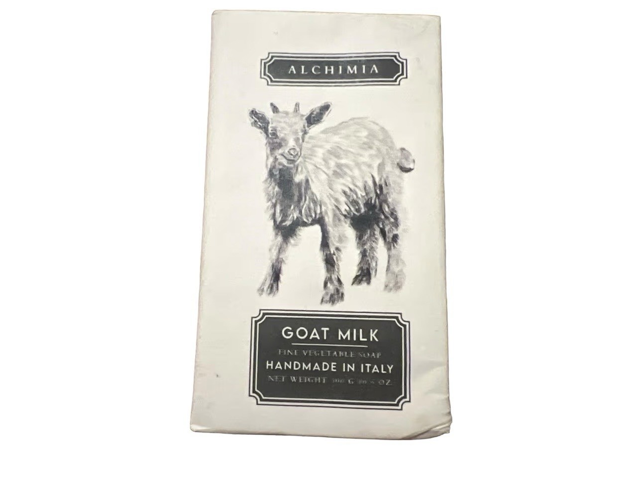Alchimia Goat Milk Vegetable Handmade ItalianSoap Bar Wrap10.5 Oz
