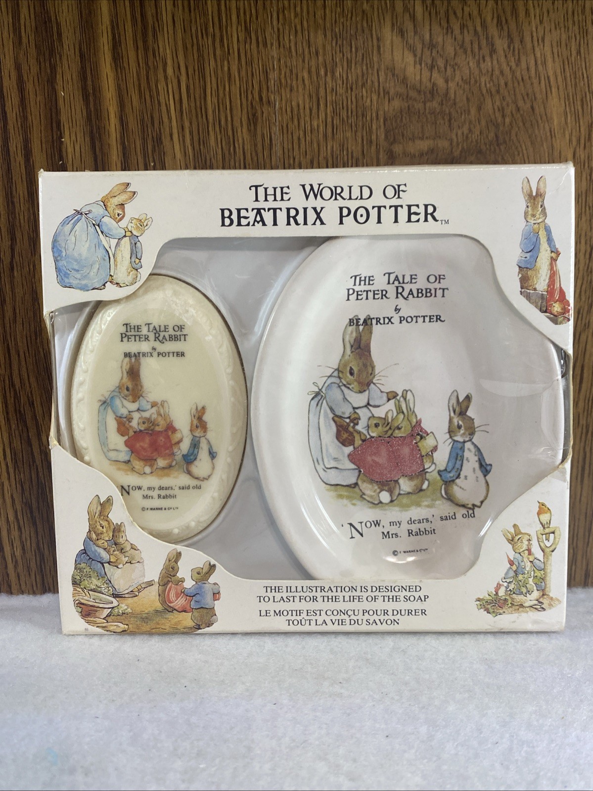 VTG 1992 The World of Beatrix Potter Frederick Warne & CO Soap & Dish. NEW.