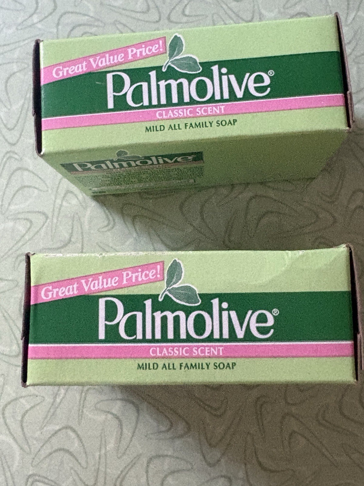 VTG Lot of 2 Palmolive Bath Bar Soap Classic Scent 3.20 oz Sealed NOS Prop Ad