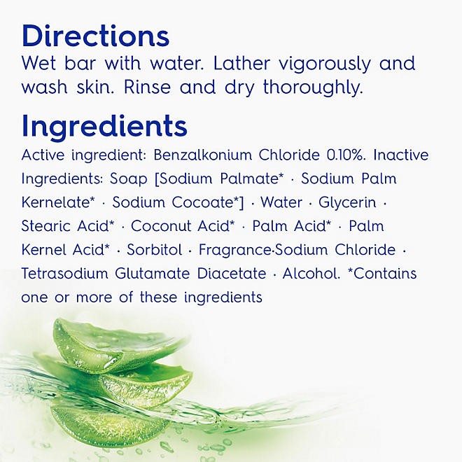 Dial Antibacterial Bar Soap, Aloe Scent, 4 oz., 16 pk.