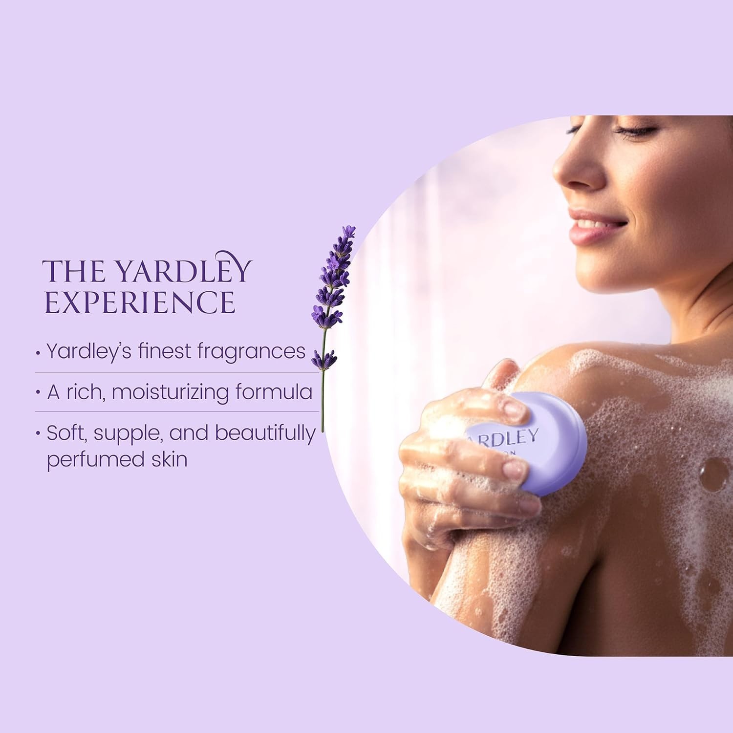 Luxury English Lavender Soap Bundle – 3 x 100g Bars for Relaxing Bath