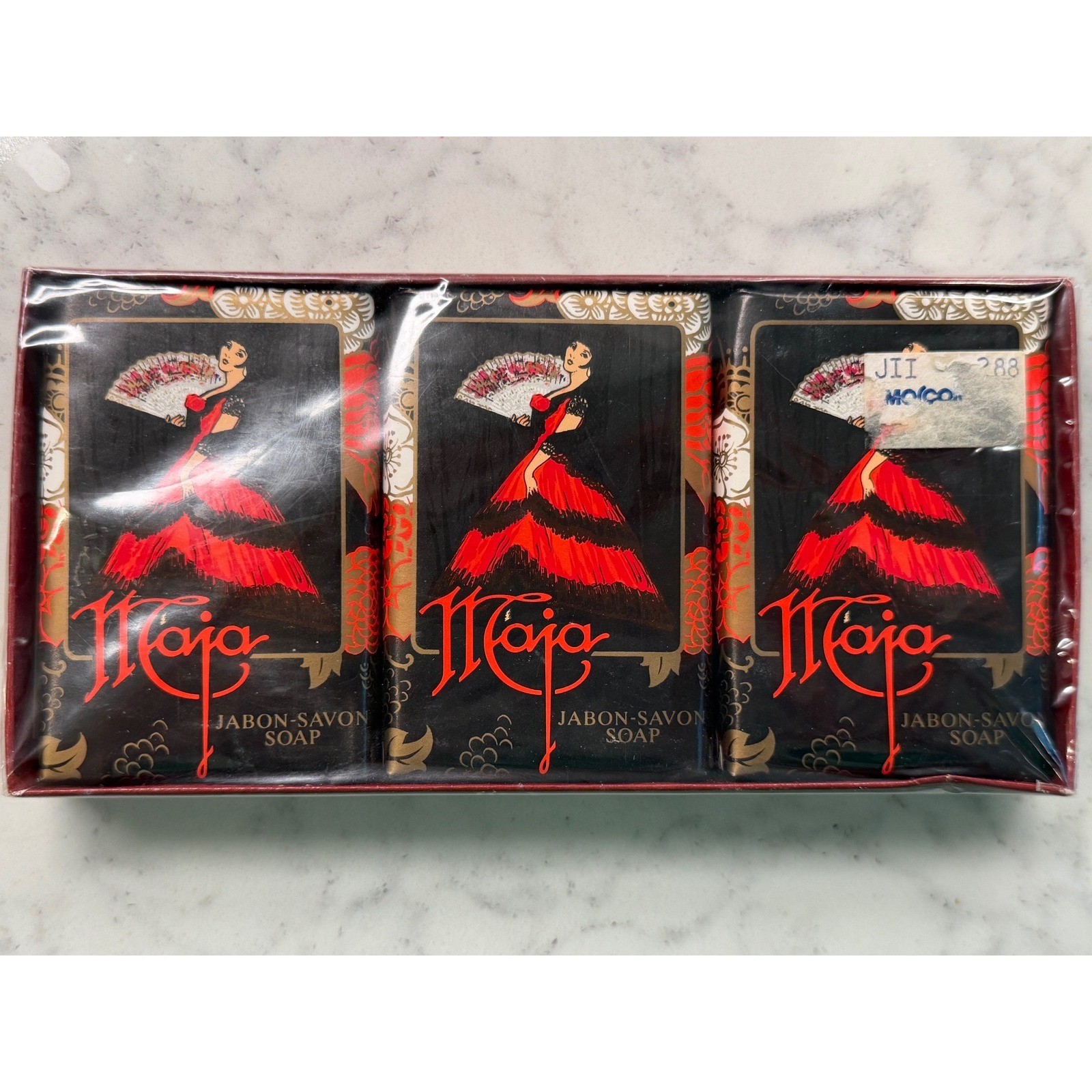 Vtg Maja Myrurgia Soap Gift Set 3 Bars Made in Spain Sealed 1.7oz Travel Guest