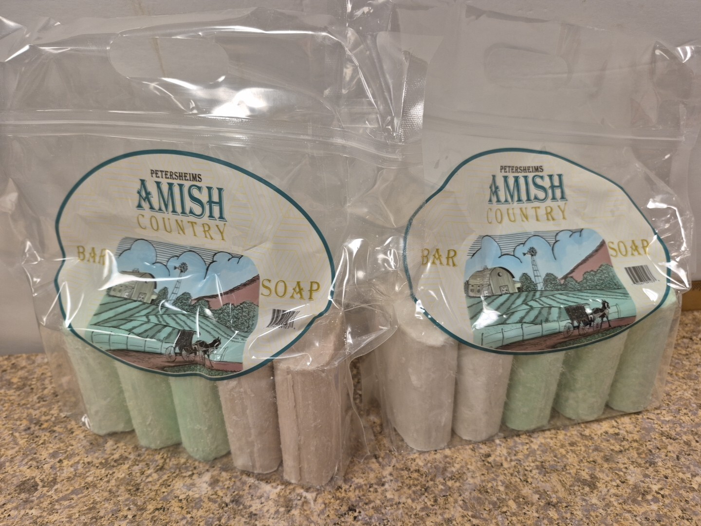 Amish Country Soap 2-5 Packs. 10 Bars Of Soap