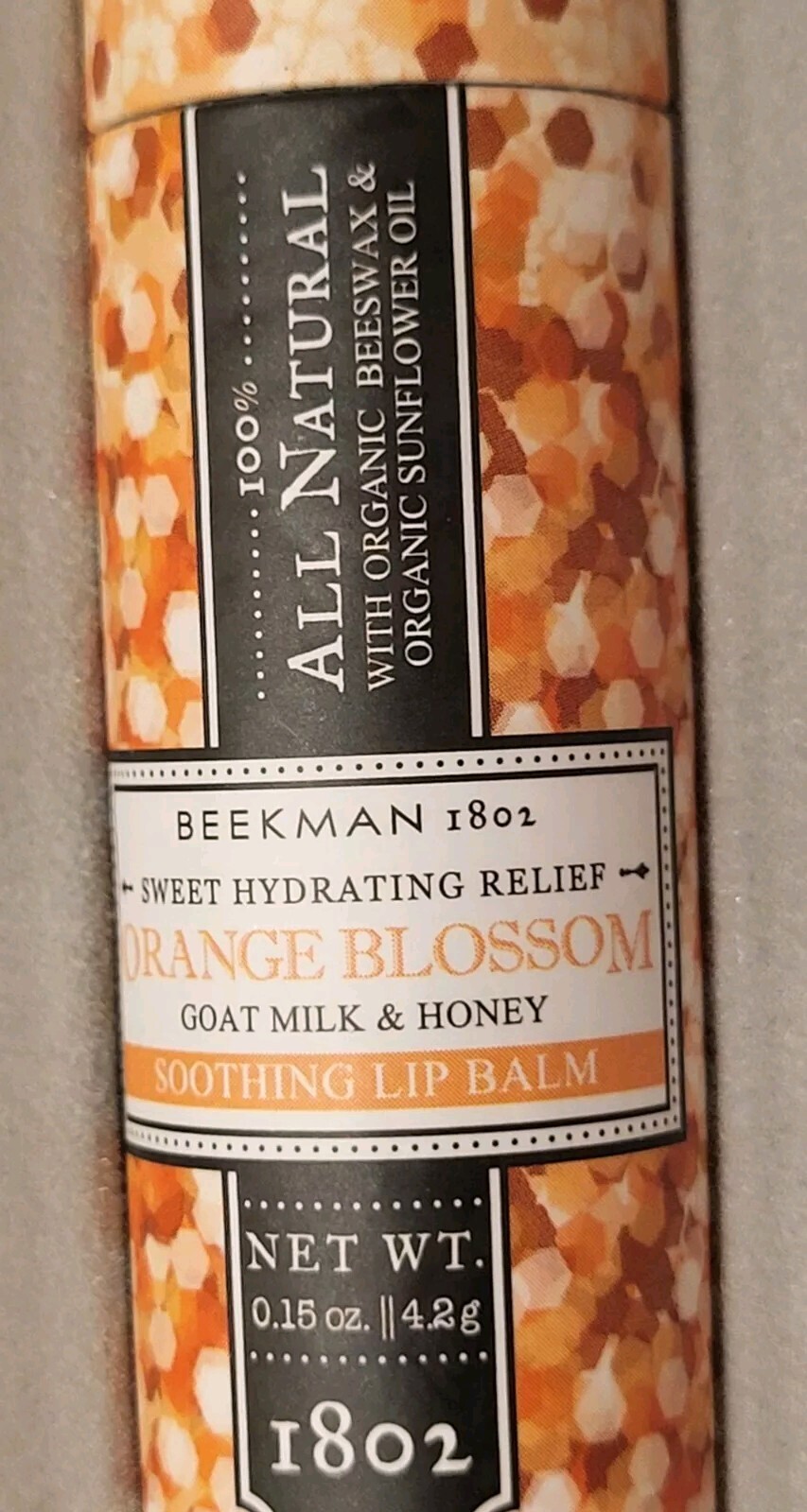 Beekman 1802 Honey & Orange Blossom Goat Milk Bar Soap 3.5oz & Lip Balm Set