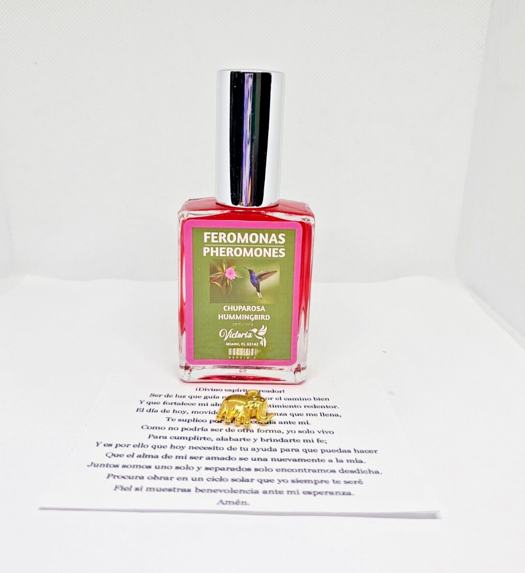 PERFUME CHUPAROSA CON FEROMONAS / HUMMINGBIRD DOMINA ATRAE A TU SER AMADO 1PC