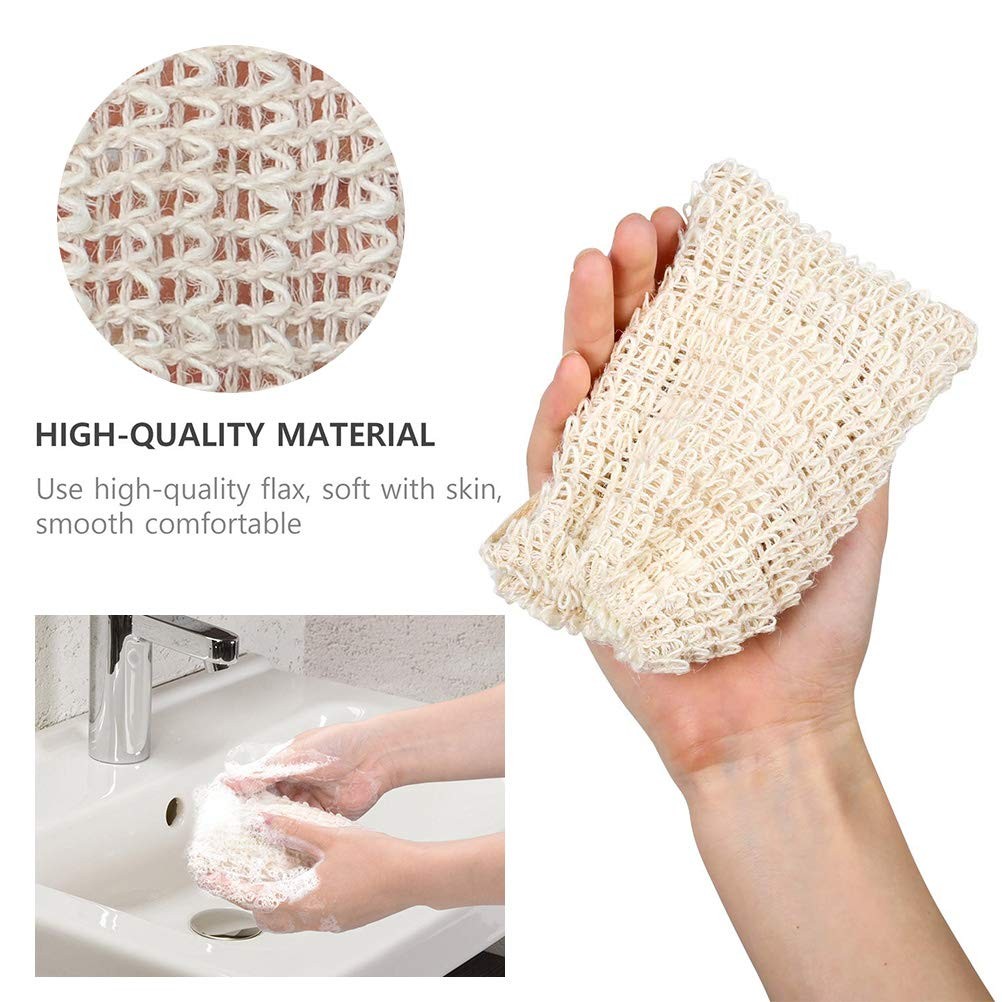 20 Pack Soap Exfoliating Bag, Natural Soap Saver Hand Made Sisal Mesh Soap Ba…