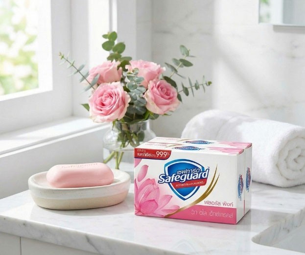 4 x Safeguard Soap Bath Health Beauty Antibacterial Flower fragrance PINK 85 g