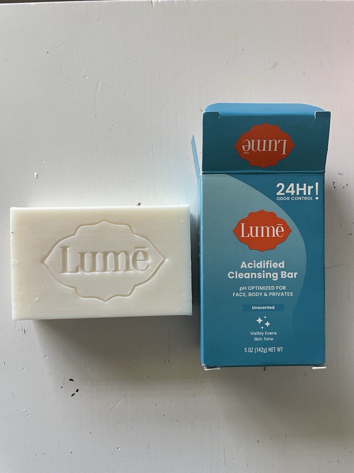 Lume Acidified Cleansing Bar Unscented 5 oz 24-Hour Protection Vegan