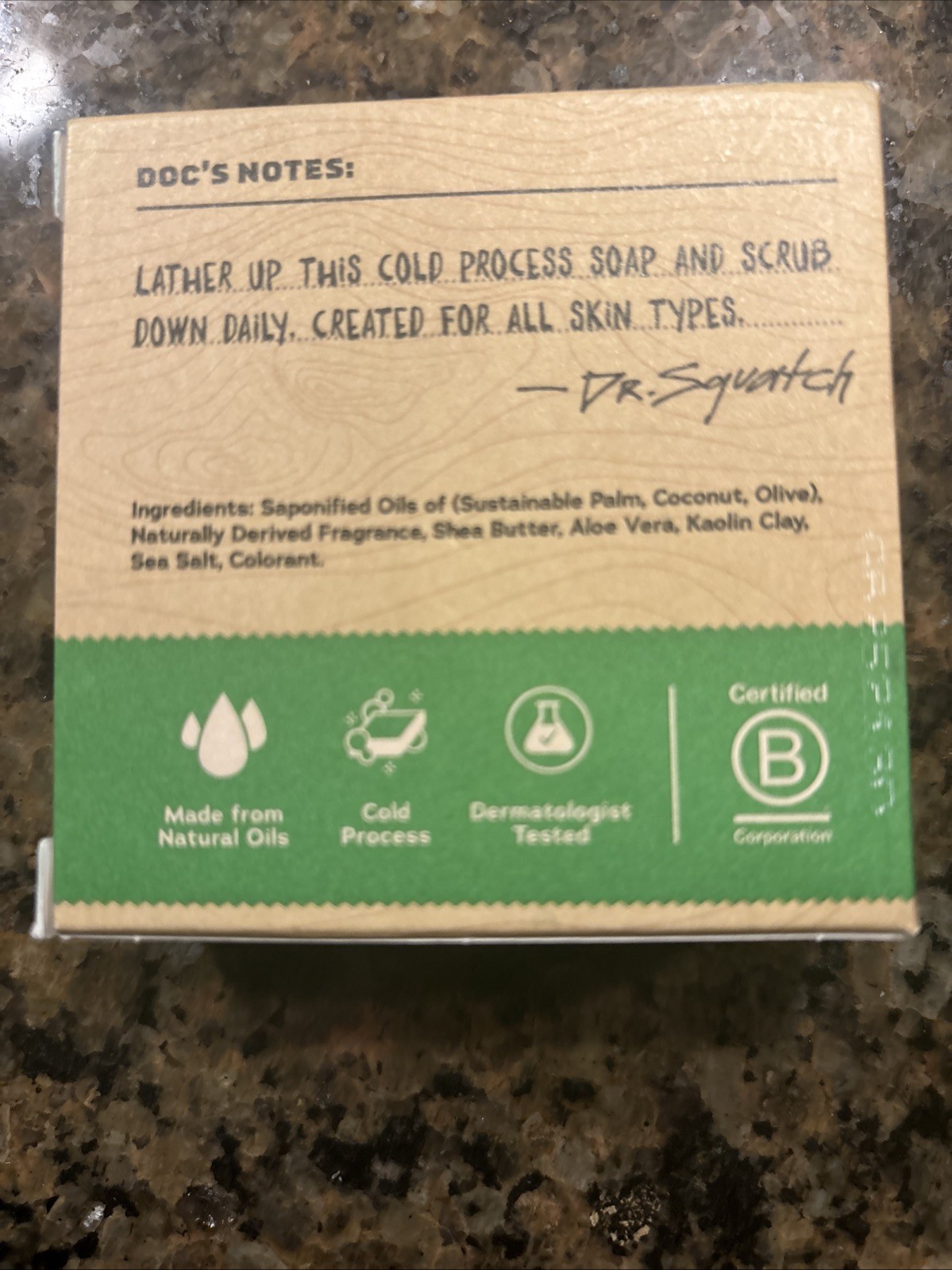 Dr. Squatch Cool Fresh Aloe Natural Bar Soap Zero Grit – 5 Oz