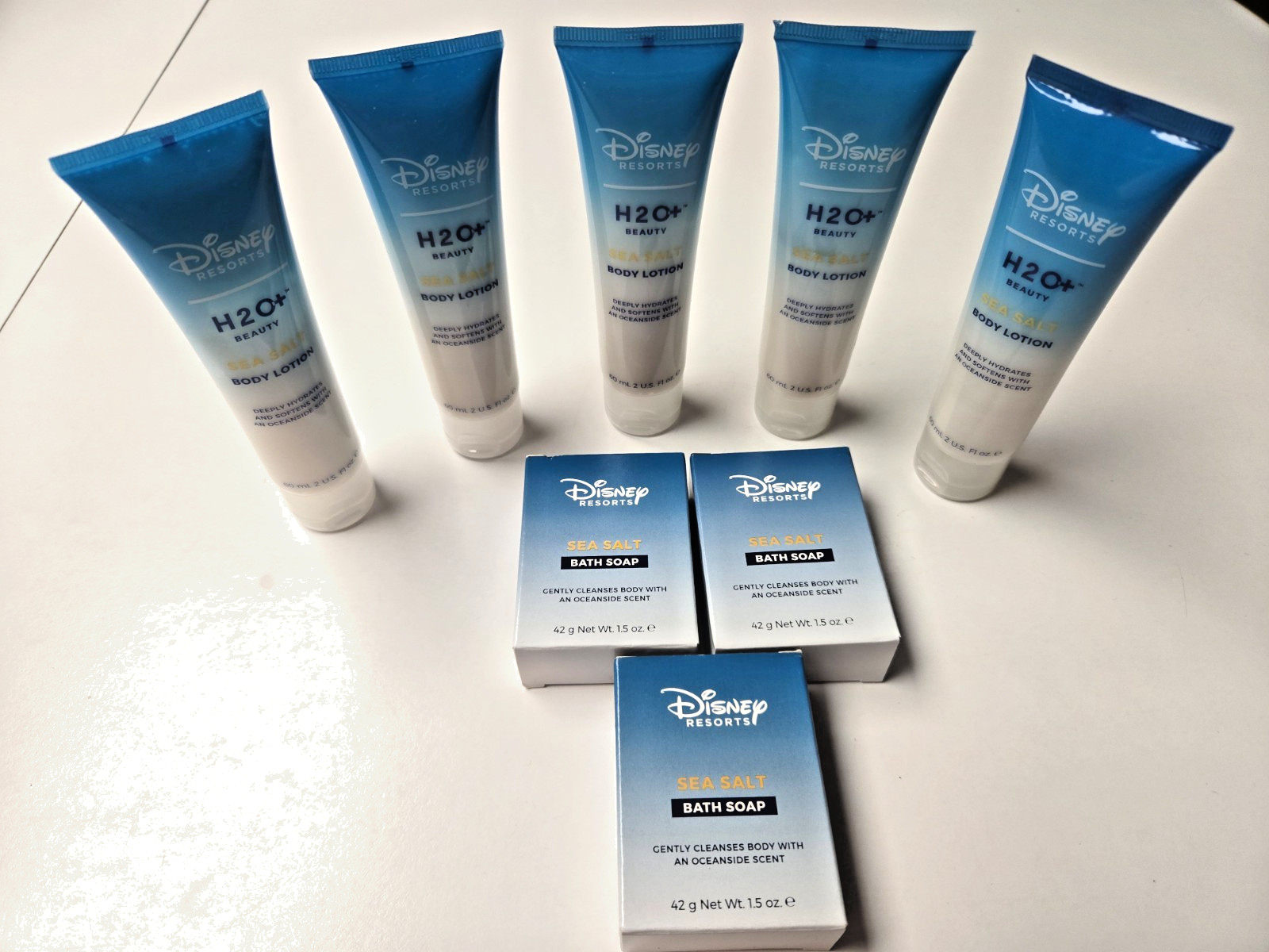 5 Disney Resorts H20+ Sea Salt Body Lotion & 3 Bars Sea Salt Bath Soap